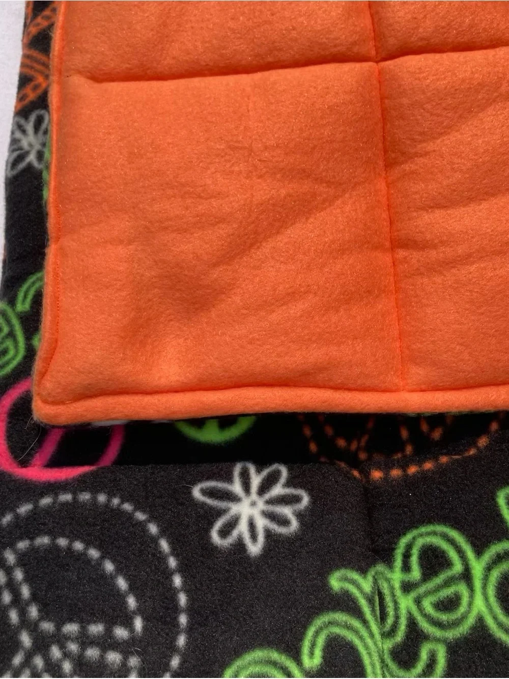 Handmade Weighted Blanket Red Poppy for Sensory Calming 34 X 38 Inches 5 Lbs New
